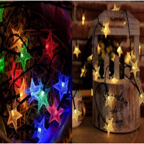 Serie Luces Decorativas Alambre FORMA DE estrella burbujas,10M CON 60PZ LED,DE USB.CON CONTROL,Cálido /MULTICOLOR.Con 8 funciones:combinable,en forma de olas SDD160