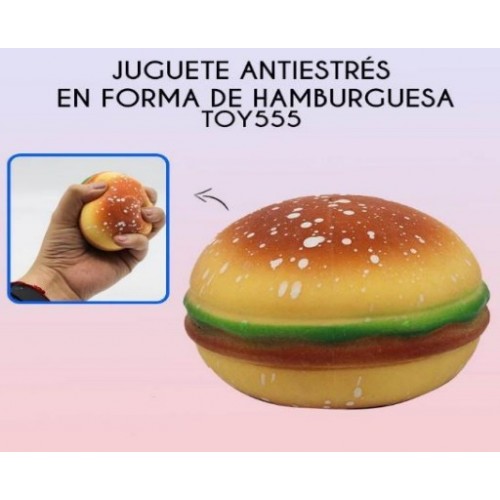 Juguete antiestrés en forma de hamburguesa TOY555