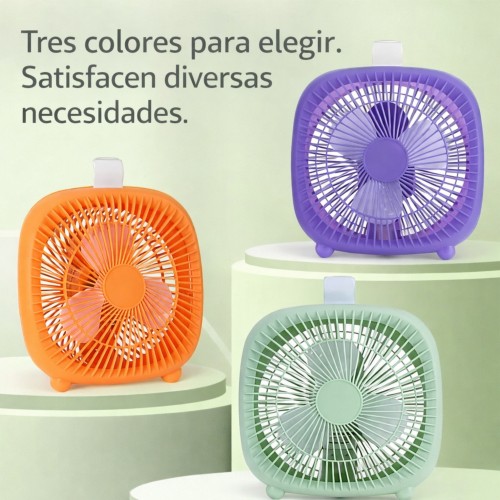  Ventilador de escritorio multifuncional, recargable con carga USB, Por Mayoreo TZFS-11