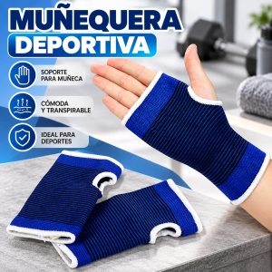 Muñequera Deportiva Elástica de Compresión con Soporte para Mano y Pulgar por Mayoreo