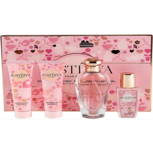 Kit de perfumes,Just Diva:50ml+50ml+50ml+50ml,woman:50ml-perfume+50ml-mist+50ml XS127