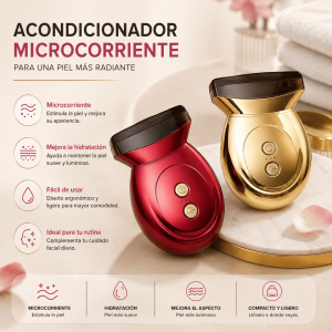Acondicionador facial de microcorriente con diseño compacto, ergonómico y fácil de usar. Ideal para complementar la rutina diaria de cuidado facial. Venta por mayoreo.