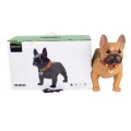 Bocina Bluetooth con diseño de perro bulldog francés, entradas USB y micro SD, batería recargable y sonido portátil ideal para casa o exteriores, Mayoreo YX372