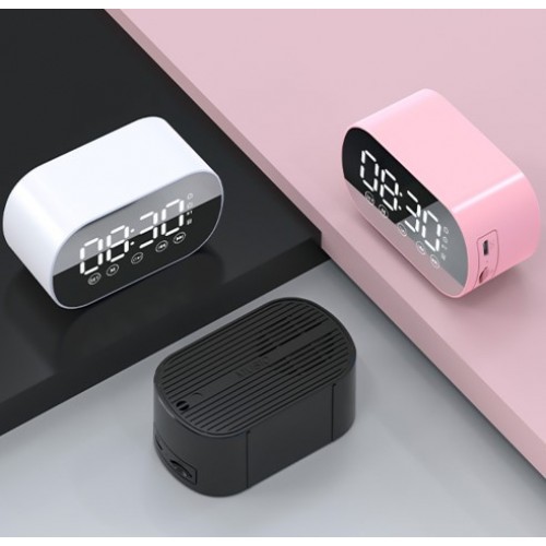 Bocina bluetooth con despertador reloj digital YX490