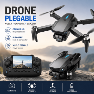 Drone plegable con cámara HD y control remoto. Diseño compacto, portátil y práctico para vuelos recreativos, viajes y fotografía aérea por mayoreo