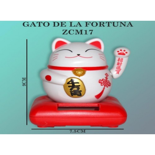 Gato de la buena suerte solar ZCM17