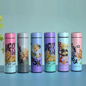 Termo con Diseño de Ositos Deportivos y Estampados Juveniles – Colores Surtidos