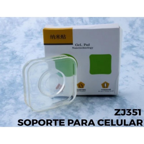 Soporte para celular transparente adherible a la pared ZJ351