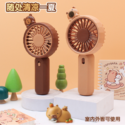 Nuevo mini ventilador portátil de dibujos animados con diseño de mascota con carga USB,Mayoreo SY959C
