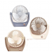 Mini ventilador eléctrico con cabezal móvil ligero, ventilador pequeño para el hogar, luz, sonido, carga USB,Mayoreo BJJ568