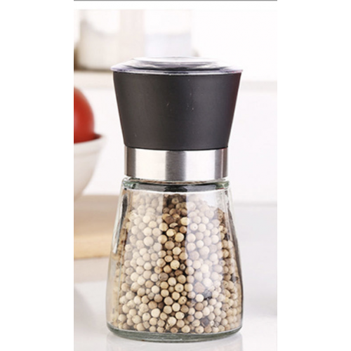 Molinillo de pimienta de vidrio granos de pimienta negra, botella de condimento,Mayoreo 888881692493