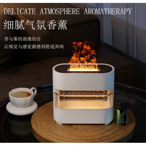 Humidificador aromaterapia llama colorida simulada en 3D, difusor de aceite esencial para el hogar, Mayoreo 1692158