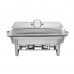Charola térmica para buffet de acero inoxidable de 11L con tapa y base para banquetes, Por Mayoreo  0703-29