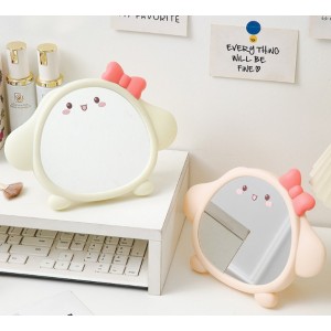 Espejo decorativo kawaii con carita ideal para tocador escritorio y regalo infantil, Por Mayoreo 1103
