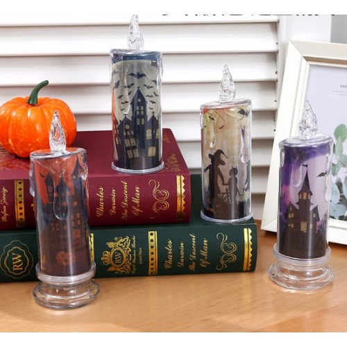 Lampara de vela LED, adornos de ambiente de Halloween, luces luminosas, Por Mayoreo 124909