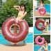 Flotador inflable con diseño tipo dona, ideal para alberca, playa y parques acuáticos. Por mayoreo 1343-14