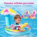 Flotador inflable para niños fabricado en PVC resistente, diseño tipo hongo con sombrilla que brinda sombra y mayor comodidad. Ideal para alberca o playa. Por mayoreo  1343-21