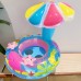 Flotador inflable para niños fabricado en PVC resistente, diseño tipo hongo con sombrilla que brinda sombra y mayor comodidad. Ideal para alberca o playa. Por mayoreo  1343-21