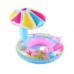 Flotador inflable para niños fabricado en PVC resistente, diseño tipo hongo con sombrilla que brinda sombra y mayor comodidad. Ideal para alberca o playa. Por mayoreo  1343-21
