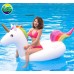 Flotador Inflable Gigante Unicornio con Cola Arcoíris –Perfecto para alberca, playa y balnearios- Por Mayoreo 1502-30