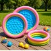 Piscina inflable de 3 anillos, diámetro 120 cm – Ideal para niños – Piscina Portátil para Playa y Jardín- Por Mayoreo  1502-8