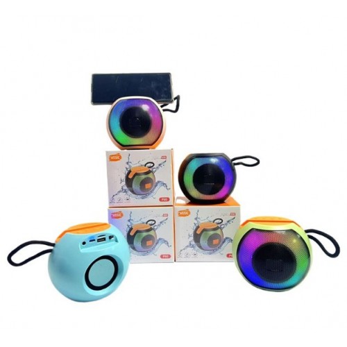 Bocina portátil Bluetooth con luces LED RGB recargable –Compatible con dispositivos móviles mediante conexión Bluetooth y recargable por USB. Perfecta para interiores y exteriores. Por mayoreo 17578-3