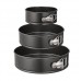 Set de 3 moldes redondos desmontables antiadherentes – Moldes para hornear pasteles y repostería, fácil de limpiar, Por Mayoreo  2017-4