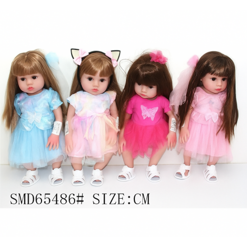 Set de muñecas con vestido de colores surtidos – Juguetes articulados con cabello largo y accesorios- Por Mayoreo 209-89