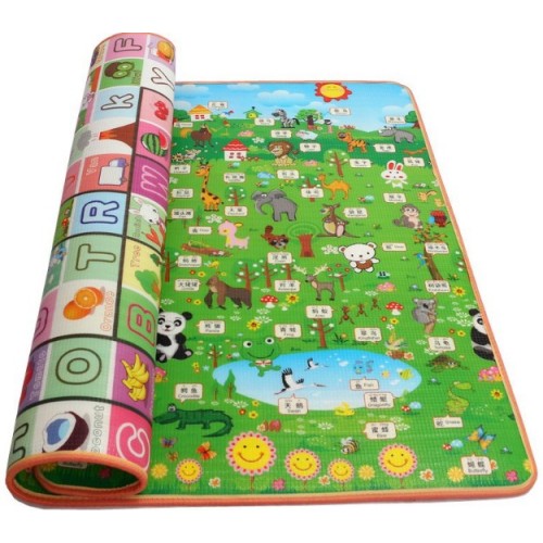 Tapete  para niños con diferentes diseños. Reversible, antideslizante y lavable. Ideal para juego y aprendizaje  180*200*0.5 por Mayoreo 25458-7