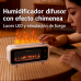 Humidificador difusor ultrasónico con efecto chimenea con luces LED y simulación de fuego, aromaterapia decorativa para hogar y oficina de 200ml. Por Mayoreo  JSQ448