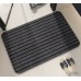 Tapete alfombra antideslizante para entrada de uso doméstico, resistente con diseño a rayas 40*60cm, Ideal para retener polvo y humedad. Por Mayoreo 35390-4