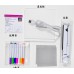 Tablero de dibujo luminoso pintado a mano, borrable, acrílico transparente para niños con pincel de soporte,  Mayoreo 60694