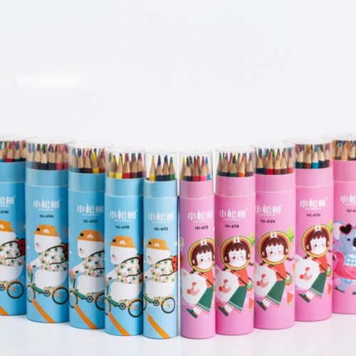 Juego de Lápices de colores de 18 pzs, lápices de colores de arte de pintura profesional por mayoreo 6118