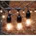 Guirnalda de luces decorativas tipo foco vintage, ideal para terrazas, jardines, balcones, fiestas y eventos.10 metros Para 15 Focos Por Mayoreo 6529-9