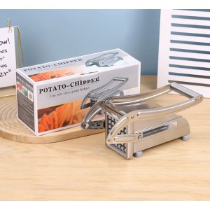 Cortadora de Papas Profesional de Acero Inoxidable – Corta Fácil y Rápido- tipo prensa. Rebanador y picador manual para papas Por Mayoreo  DM-808