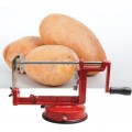 Cortadora de papas manual de aleación de aluminio en espiral, máquina para cortar papas para el hogar, Por Mayoreo 80136