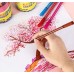 Juego de 24 colores, juego de pinceles multicolores  lavables para dibujar y pintar por mayoreo 808-24
