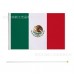 Bandera mexicana  ondeada a mano de 14x21cm  por Mayoreo 81414