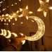 Cortina de luces LED decorativa con estrellas y lunas – Guirnalda luminosa cálida para habitación, fiestas o Navidad- Por Mayoreo 883639 Cortina de luces LED decorativa con estrellas y lunas – Guirnalda luminosa cálida para habitación, fiestas o Navidad- Por Mayoreo 883639