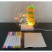 Lámpara LED acrílica para dibujar y decorar – Con plumones y base luminosa – Modelos surtidos- Diseños animados- Por Mayoreo 883791