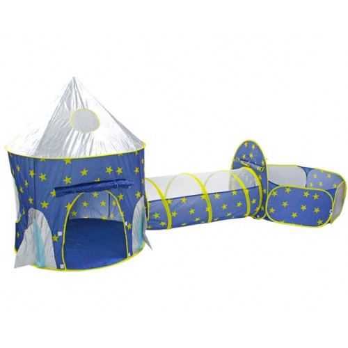 Set de Tiendas Infantiles Tipo Castillo con Túnel y Piscina de Pelotas – Carpa de Juegos Plegable para Niños y Niñas- Por Mayoreo  883909