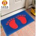 Tapetes de piso con combinación de alfombras PVC de eliminación de polvo con bucles de 38x58cm,  por mayoreo  5091-18