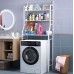 Estante almacenamiento multifunciónal organizador metálico de 3 niveles para baño, se coloca sobre el inodoro. Ahorra espacio, Por mayoreo 987-7