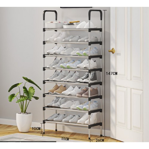 Zapatero con reposabrazos de tubo de acero de 8 capas, Por Mayoreo  BH-21220