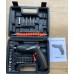 Destornillador eléctrico portátil recargable con batería de larga duración. Con kit de accesorios, extensor flexible y estuche portátil. Compacto, ergonómico y perfecto para reparaciones en casa o taller. Por Mayoreo  BS-8045