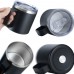 Taza termo de 12oz acero inoxidable con tapa transparente – Café y té portáti, Por Mayoreo  BZ434