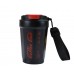 Termo portátil tipo vaso de 450ml con correa y tapa hermética – Diseño estilo lata en colores variados, ideal para café, té y bebidas frías o calientes Por Mayoreo BZ820