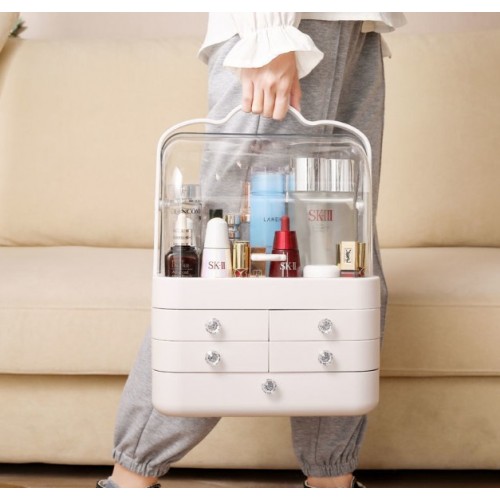 Caja de cosméticos de gran capacidad, organizador multicapa portátil Versión coreana 30*20*40cm Por Mayoreo C2-106