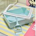 Arenero para gato con borde alto y pala, caja sanitaria antiderrames sin olor de 39×30.5×12 cm. Por Mayoreo CW14
