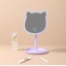 Espejo de maquillaje con diseño de orejas y base estable. Perfecto para tocador, dormitorio o como regalo y práctico para amantes del maquillaje. Por Mayoreo CY085